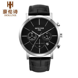 【送料無料】 腕時計 ファッションカジュアルブランドクォーツholuns men fashion casual brand leather waterproof quartz watches