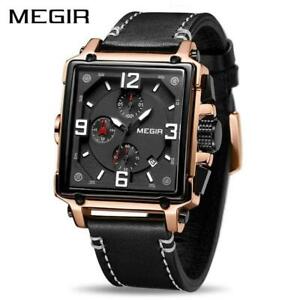 【送料無料】　腕時計　クオーツトップブランドmegirクロノグラフスポーツquartz men wristwatch top brand luxury megir chronograph ..