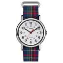 【送料無料】 腕時計 ナイロンタイメックスweekender***スリップ tw2r10900jttimex weekender slip thru plaid nylon strap watch blue tw2r10900jt