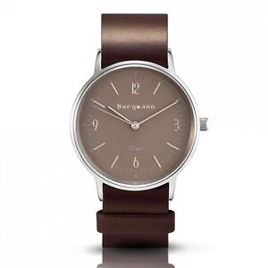【送料無料】 腕時計 レディースメンズシルバーアナログクォーツbergmann ladies mens wristwatch cor silver analog quartz sand zifferblat