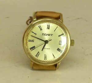 【送料無料】 腕時計 ソpoljot automatic date ussr wristwatch 23 jewels 2616 2h calgold plated au 5 【送料無料】 腕時計 ソpoljot automatic date ussr wristwatch 23 jewels 2616 2h calgold plated au 5