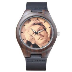 【送料無料】　腕時計　パーソナライズロゴデザインクオーツウォッチpersonalized photo ptint wood watch private logo design quartz men wirstwatches