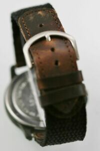 【送料無料】　腕時計　スイスアーミーメンズスチールナイロンブラックブラウンレザークォーツ