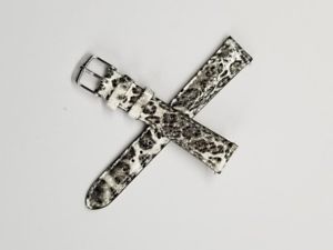 【送料無料】　腕時計　ミケーレブラックミリパテントレザーストラップ