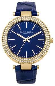 【送料無料】 腕時計 デイジーディクソンレディースネイビーレザーストラップウォッチdaisy dixon ladies navy padded leather strap watch dd013ug