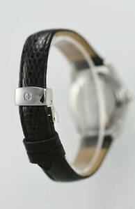 【送料無料】　腕時計　ウェンガーレディースステンレスホワイトスイスシルバーブラックレザーウォッチ