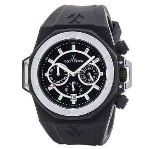 【送料無料】　腕時計　クロノシリコンブラックウォッチシルバーボックスゴールド