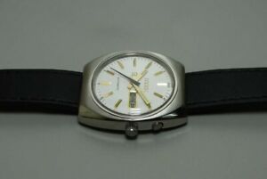 【送料無料】　腕時計　ビンテージリコーメンズステンレスvintage ricoh automatic day date mens stainless steel wrist watch old used k412