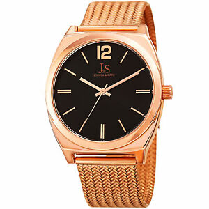 【送料無料】 腕時計 メンズジョシュアクォーツムーブメントステンレスメッシュブレスレットmens joshua amp; sons jx124rg quartz movement stainless steel mesh bracelet watch 【送料無料】 腕時計 メンズジョシュアクォーツムーブメントステンレスメッシュブレスレットmens joshua amp; sons jx124rg quartz movement stainless steel mesh bracelet watch