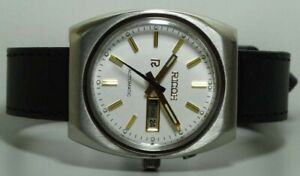 【送料無料】　腕時計　ビンテージリコーメンズステンレスvintage ricoh automatic day date mens stainless steel wrist watch old used k412