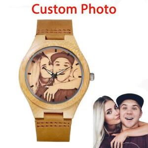 　腕時計　クオーツlogoカスタマイズpersonalized wood watch men quartz wristwatches customized photo logo engraved