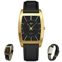 【送料無料】 腕時計 タンデムコレクションメンズトノーluch tandem collection mens wristwatch gold plated tonneau shape 74408900