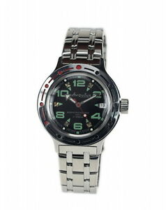【送料無料】 腕時計 ヴォストークロシアマニュアルダイバーvostok amphibian russian military man watch auto diver 200 m amphibia 420334