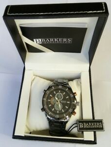 【送料無料】　腕時計　ケンジントンメンズプレミアスポーツスチールブラックウォッチ