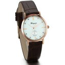 【送料無料】 腕時計 ファッションレディースレザーアナログクォーツブラウンウォッチjewelrywe fashion womens leather watch vogue analog quartz wristwatch brown