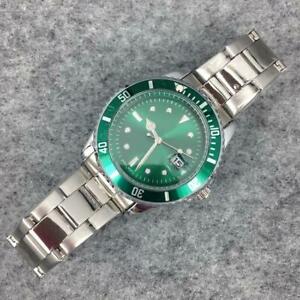 【送料無料】　腕時計　ファッションステンレススチール2019 fashion men big watch green stainless steel high quality male wirstwatc