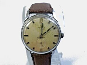 【送料無料】　腕時計　マニュアルアップビンテージスイスrovac manual wind up vintage swiss wristwatch
