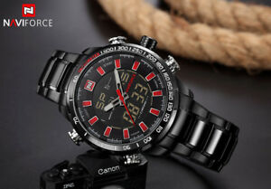 【送料無料】　腕時計　mens naviforceスポーツステンレス