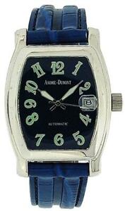 【送料無料】　腕時計　アンドレデューモントヘントウォッチboxx204andredumont gents automatic date blue crocodile effect strap watch boxx204