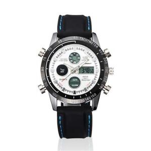 【送料無料】 腕時計 スポーツラグジュアリーダブルsport wristwatch luxury double display cold light electronic waterproof