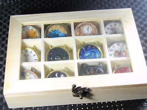 【送料無料】 腕時計 ケースロット12collection of 12 funny watches in wooden box with display case lot watches