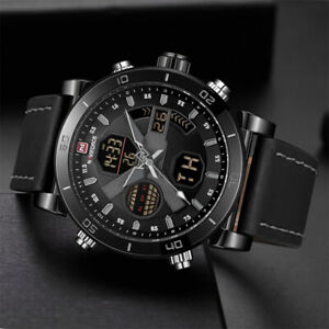 【送料無料】　腕時計　naviforceブラックメンクオーツクリスマス