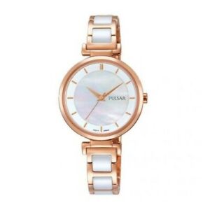 【送料無料】　腕時計　パルサーph8274x1pnppulsar ladies gold platedceramic bracelet watchph8274x1pnp