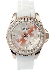 【送料無料】 腕時計 seksy womensピンクstrasp4560snpseksy womens gold plated pink resin strasp watch 4560snp