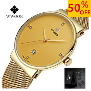 【送料無料】　腕時計　asde2203 wasserdicht 5bar edelstahl runde montreマンuhr ultradunnenas de2203 wasserdicht 5bar edelstahl runde montremannuhr(2)