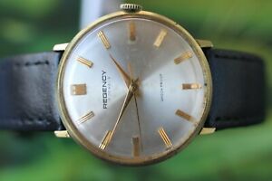 【送料無料】　腕時計　ビンテージスイスリージェンシージュエルウォッチvintage great goldplated swiss regency watch 17 jewels