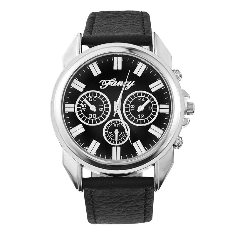 【送料無料】　腕時計　3xreloj de pulsera analogico de cuarzo de cueroパラjuek6g83xreloj de pulsera analgico de cuarzo de cuero artificial para hom