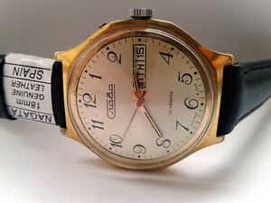 【送料無料】 腕時計 ビンテージソソビエトロシアスラスラvintage ussr soviet slava watch russian slava rare 26 jewels gold plated au10