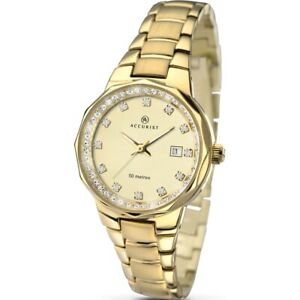 【送料無料】 腕時計 accuristウォッチ8015accurist ladies gold plated watch 8015