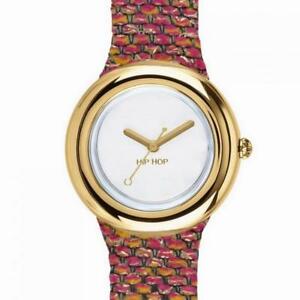 【送料無料】 腕時計 ホップhwu0744 32mmシリコーンフクシャhip hop metal watch hwu0744 32mm silicone fabric fuchsia gold golden woman