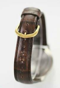 【送料無料】　腕時計　パルサーメンズウォッチステンレスゴールドシルバーブラウンレザーホワイトクォーツpulsar watch mens day date stainless gold silver brown leather white quartz