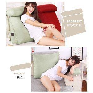 背もたれ クッション ベッド 三角クッション 座椅子 大きい おしゃれ クッションソファ 足枕 腰枕 長方形 寝れる 枕 北欧 洗える フロア