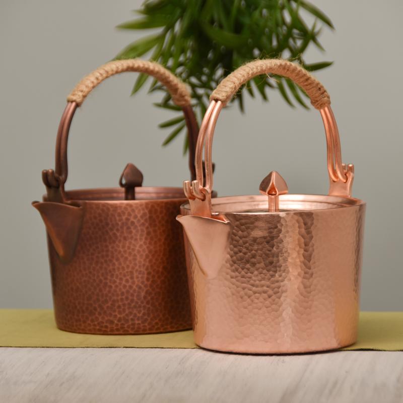 ティーポット 茶道具 レトロ アクセサリー ユニーク 急須 ケトル 趣味 銅製 エレガント カンフーティー ティータイム 茶器 シンプル やかん 伝統工芸