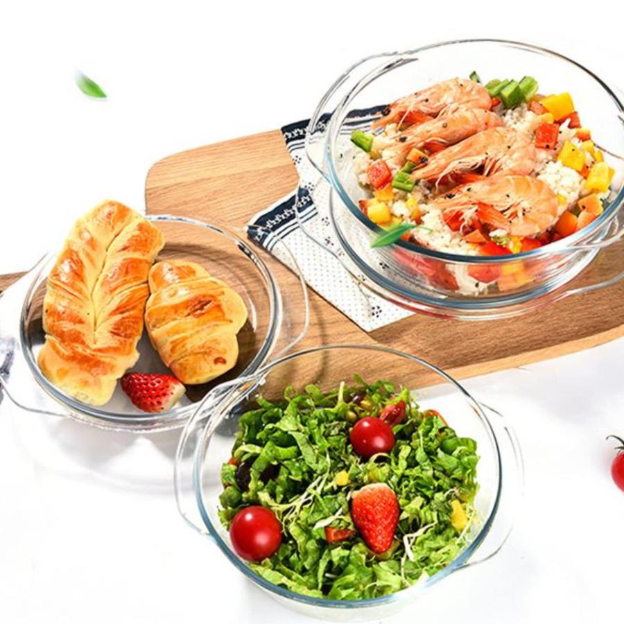 パイレックス鍋 スープ鍋 透明ふたのミルク鍋 丸型土鍋 ガラスボウル 大容量ボウル