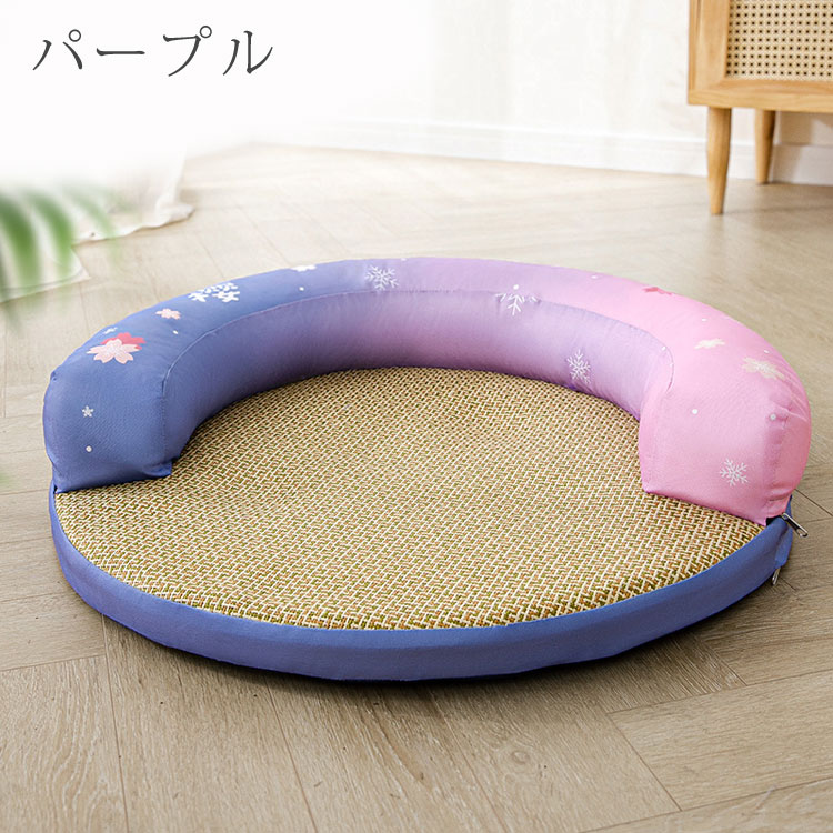 猫用ベッド 直径65cm ひんやりシート 冷却マット 丸型 クールマット ペットマット ...