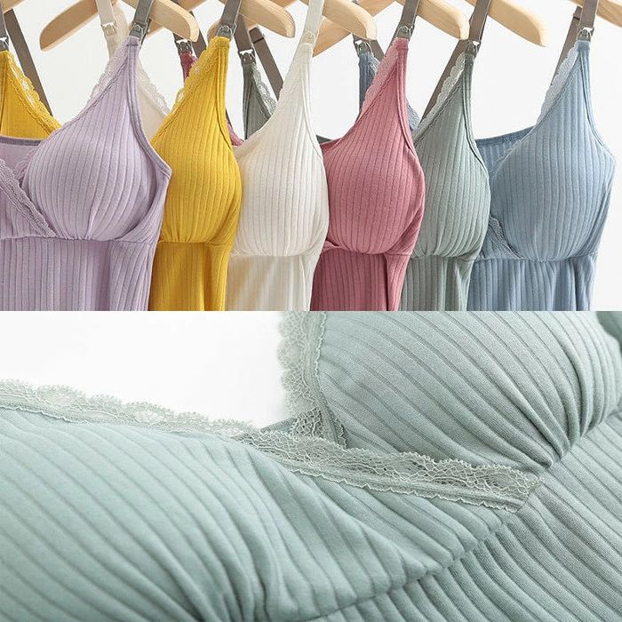 産前 おしゃれ XXL ノンワイヤー 優しい肌触り M 柔軟 全8色 マタニティ かわいい 夏 XL パッド付き 産後 授乳キャミ 簡単授乳 キャミソール L XXXL 授乳ブラ 授乳期 キャミソール 伸縮性 ストラップオープン 授乳