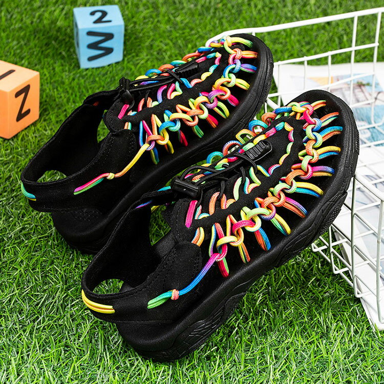 Shoes - スポーツサンダル 女の子 男の子 サンダル 滑り止め 靴 シューズ 通気性 おしゃれ ビーチサンダル 山登り 疲れない アウトドア 通学 スポサン カジュアル ファッション　履きやすい 軽量 子ども 手作り ホワイト ブラック ブルー