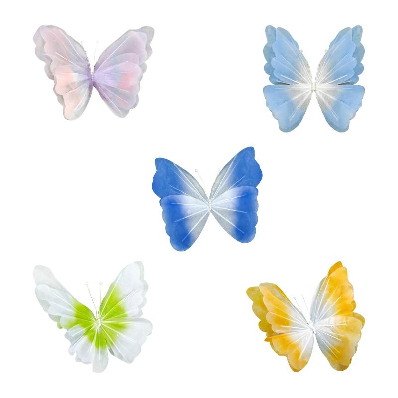蝶の結婚装飾 寝室 屋内 屋外用 結婚式 DIY クリエイティブ 巨大な人工蝶の装飾 かわいい飾り