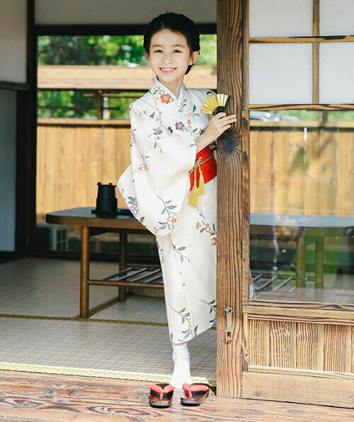子供浴衣 浴衣単品 キッズ浴衣 女の子 和服 和装 着物 単品 子供 キッズ かわいい ...