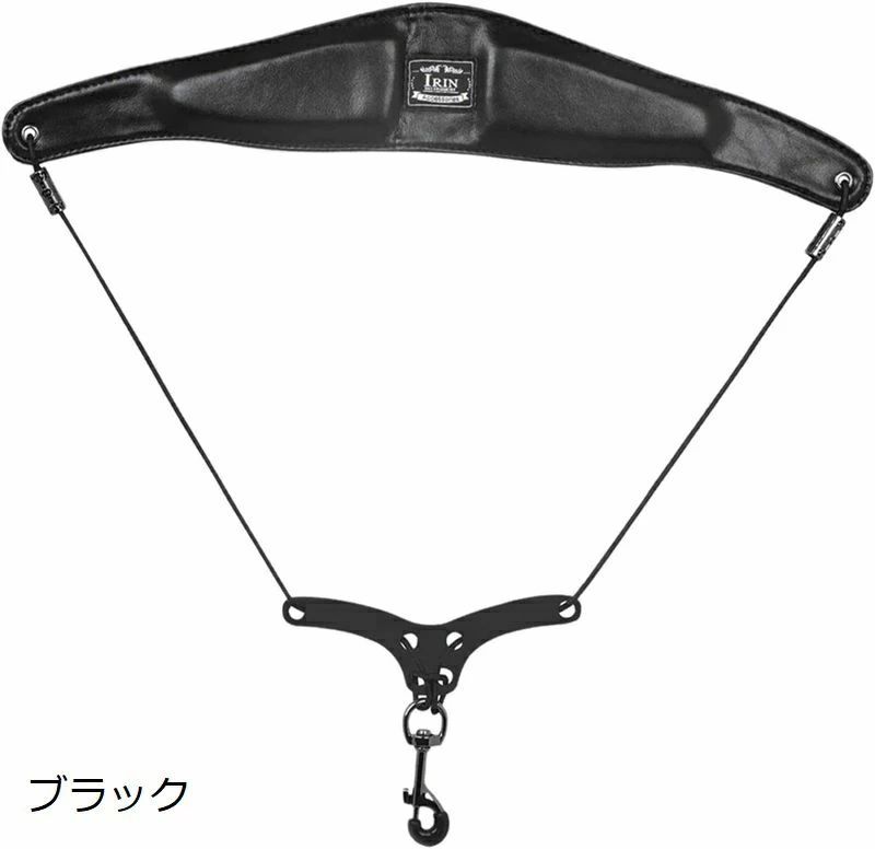 サックス ネックストラップ 長さ調節可能 快適 ポータブル ソフト サックスストラ...