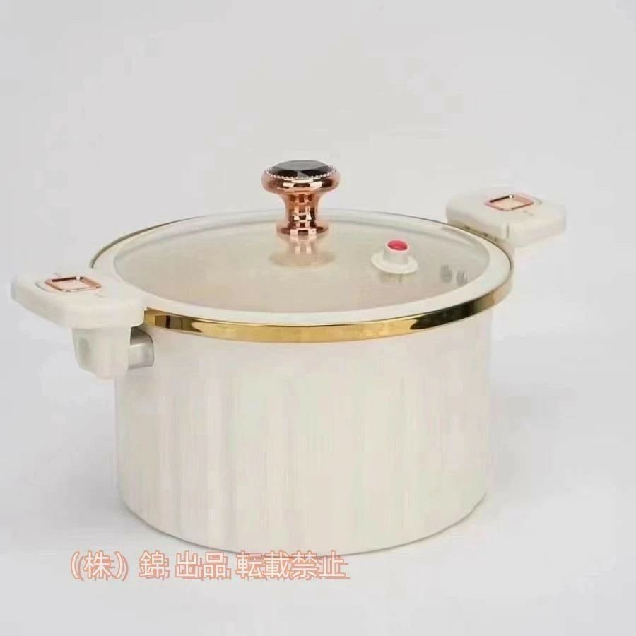 28cm ベージュ IH対応 くっつかない 蓋付き 卓上鍋 株式会社錦 (28cm蓋セット） ホワイト カローテ カレー 煮物 株式会社錦 洗いやすい 両手鍋 グリーン