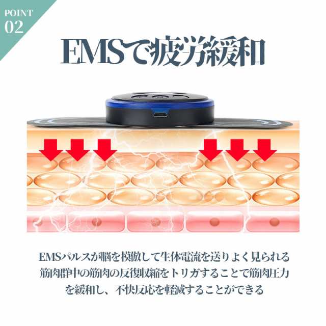 全身 USB充電 8種類モード 首マッサージ器 ネックマッサージャー 男女兼用 軽量 EM...