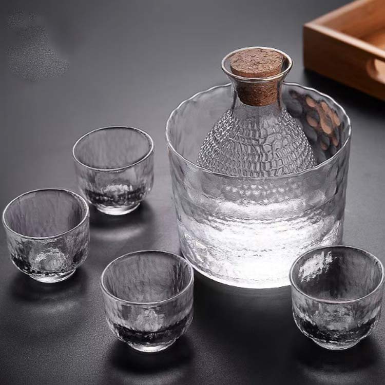 セット おちょこガラス 徳利 徳利 酒器セット 耐熱ガラス 徳利 冷酒器 ガラス 冷酒...