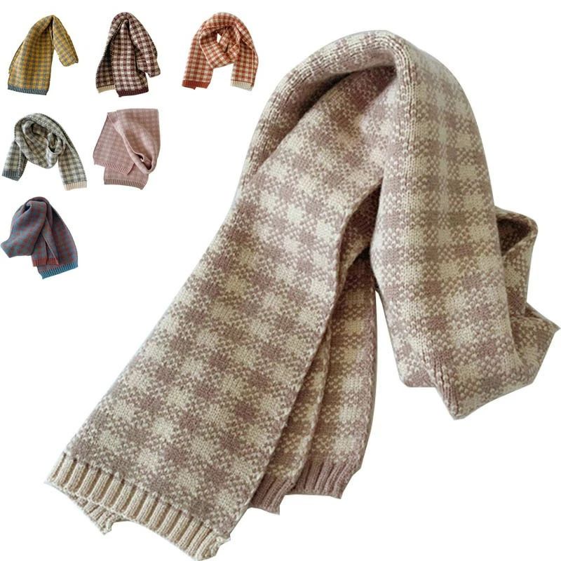 格子 防寒 ネックウォーマー スカーフ キッズ 子供 スヌード 秋冬 女の子 全7色 スカーフ マフラー 男の子