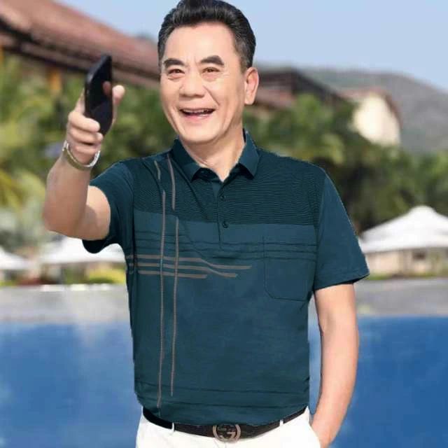 紳士 tシャツ 涼しい 吸汗速乾 大きいサイズ 服 オフィス 誕生日 男性 シニアファッション UVカット ビジネス 夏用 高齢者 胸ポケット付き メンズ ゴルフシャツ カジュアル シニア ゴルフウェア プレゼント ポロシャツ クールビズ 通勤 半袖 部屋着 スポーツ おしゃれ hokutostore-10071302 hokutostore サンプル画像2