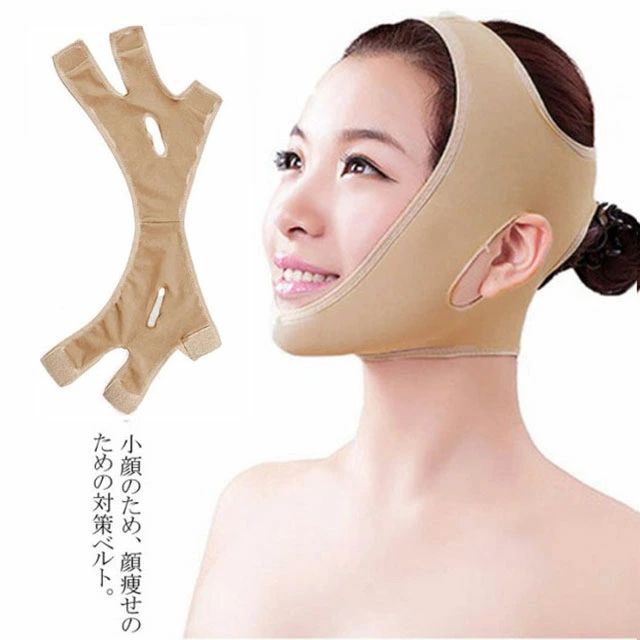 通気性 フェイスベルト 美顔用 女性用 フェイスサポーター 顎サポーター 顔痩せマスク ベルト 小顔補正..